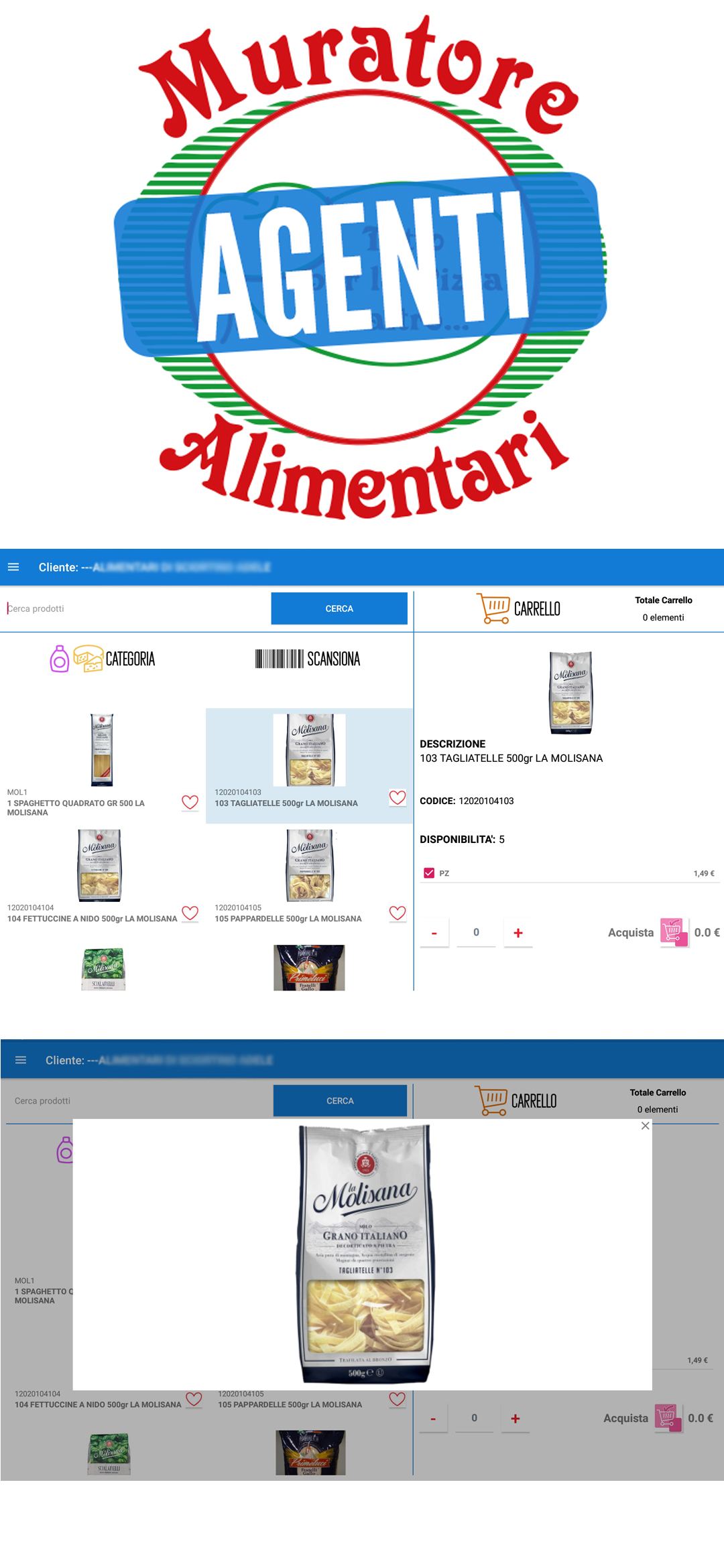 Muratore alimentari Agenti